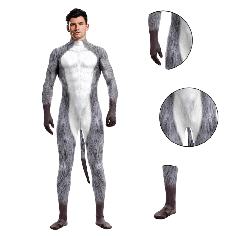 Elastic Full-Body Animalistic Zentai Bodysuit