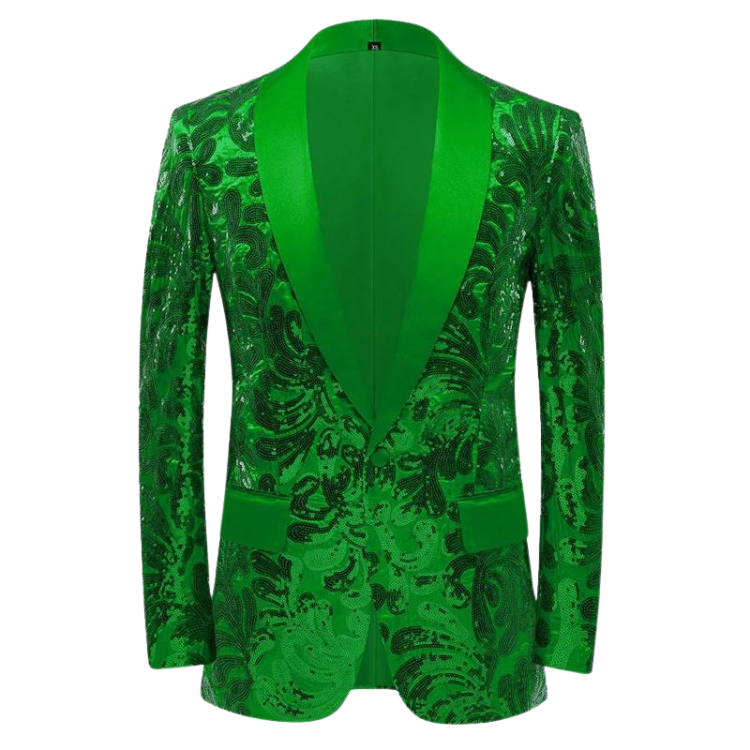 Elegant Floral Sequins Blazer