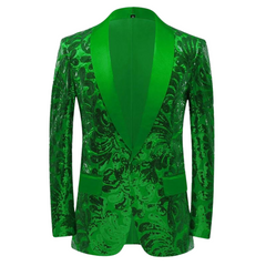 Elegant Floral Sequins Blazer