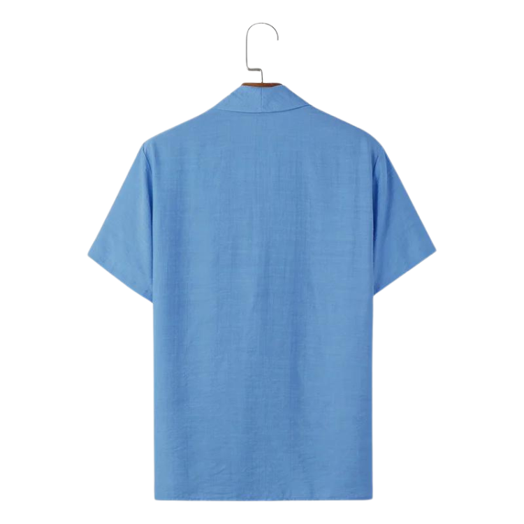 Fabulous Lapel Short Sleeve Summer Shirt