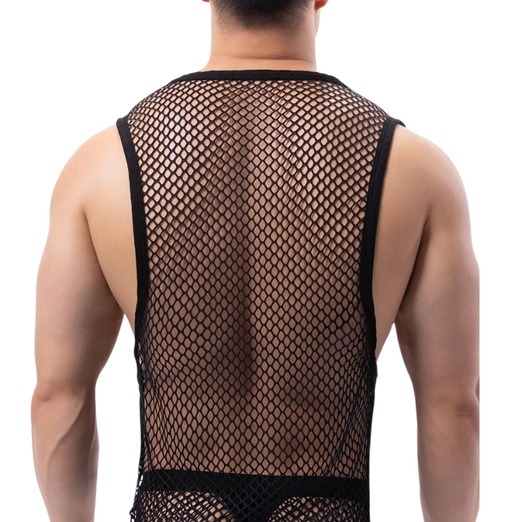 Fishnet Fantasy Mesh Tank Top