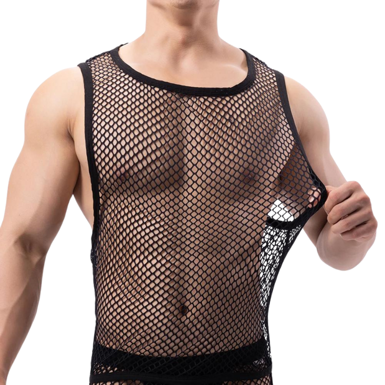 Fishnet Fantasy Mesh Tank Top
