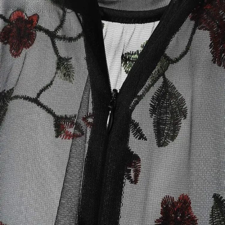 Floral Rose Mesh Romper