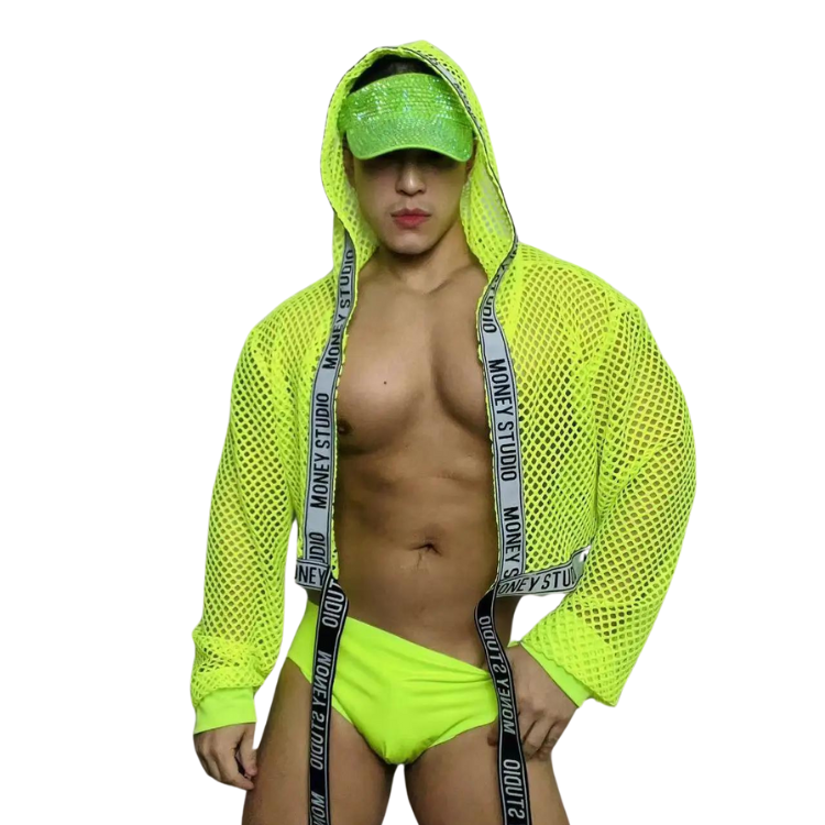 Fluorescent Sexy Hood Gogo Set