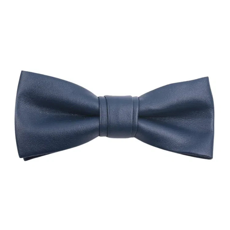 Formal Kink PU Leather Bowtie