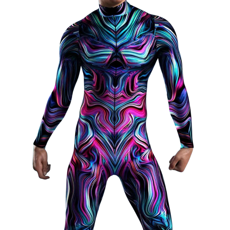 Full Body Colorburst Zentai Suit