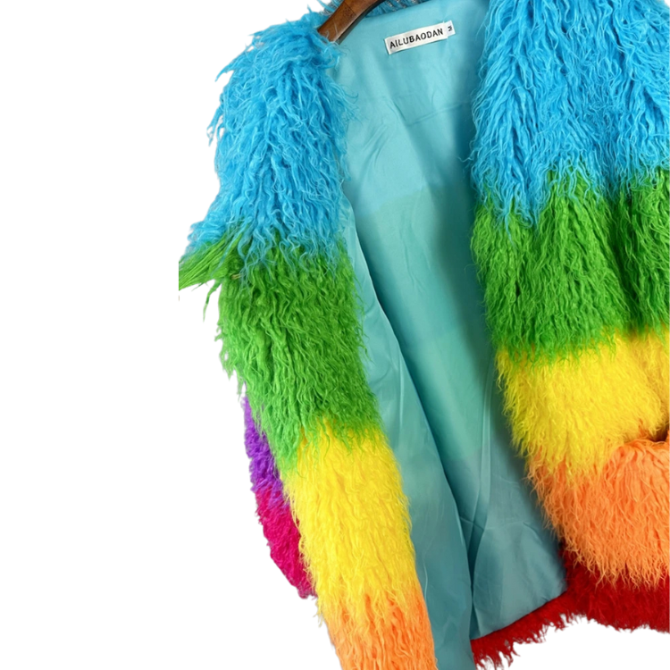Fur-ocious Pride Colorblock Jacket