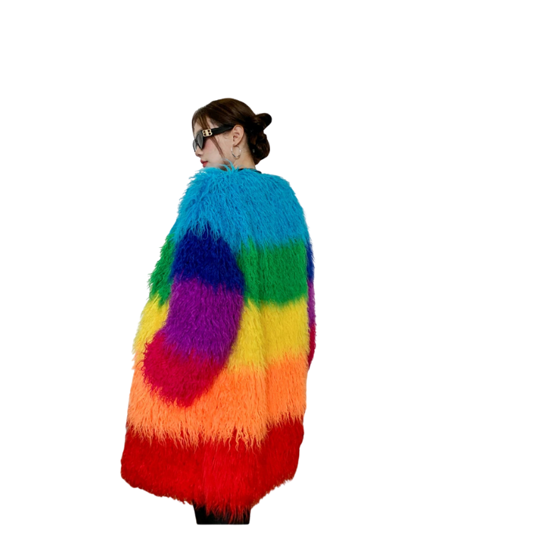 Fur-ocious Pride Colorblock Jacket