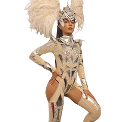 Future-Femme Silver Nights Rave Costume