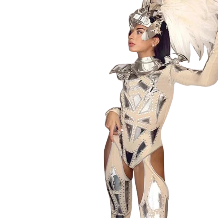 Future-Femme Silver Nights Rave Costume