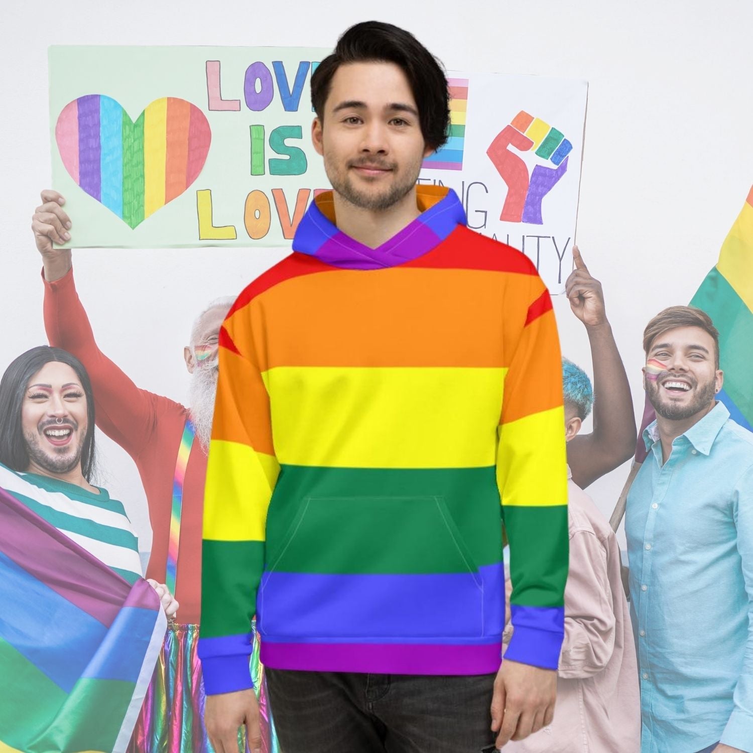 Gay Pride All-Over Hoodie