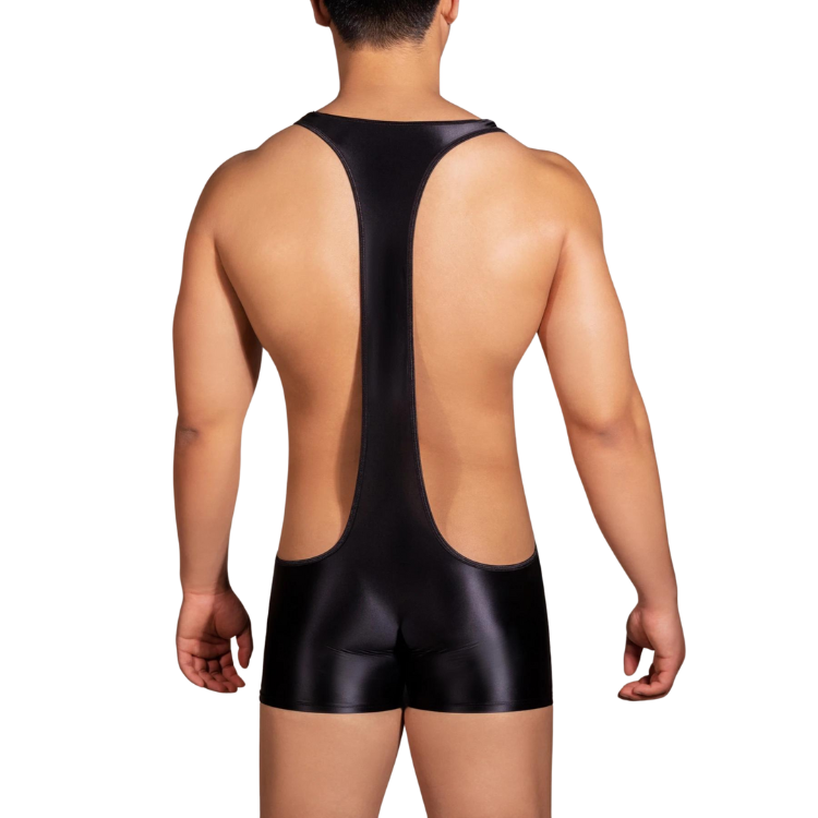 Glossy Backless Wrestling Singlet
