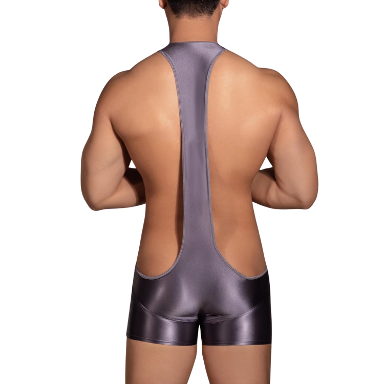 Glossy Backless Wrestling Singlet
