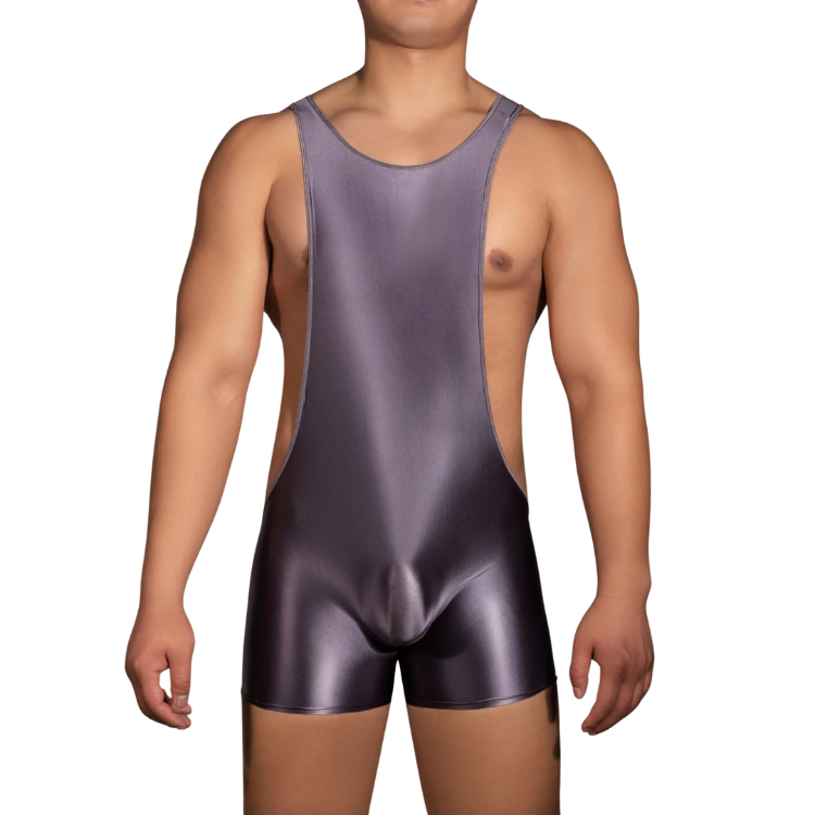 Glossy Backless Wrestling Singlet
