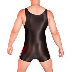 Glossy Transparent Wrestling Fantasy Bodysuit