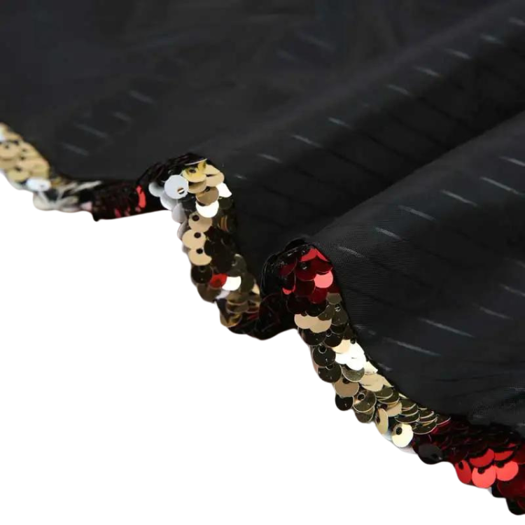 Golden Rainbow Gradient Sequin Blazer