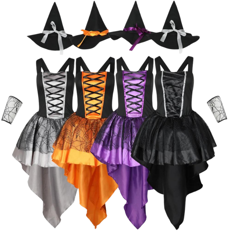 Gothic Lace Up Witch Costume