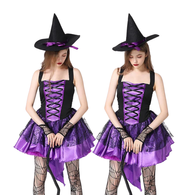 Gothic Lace Up Witch Costume