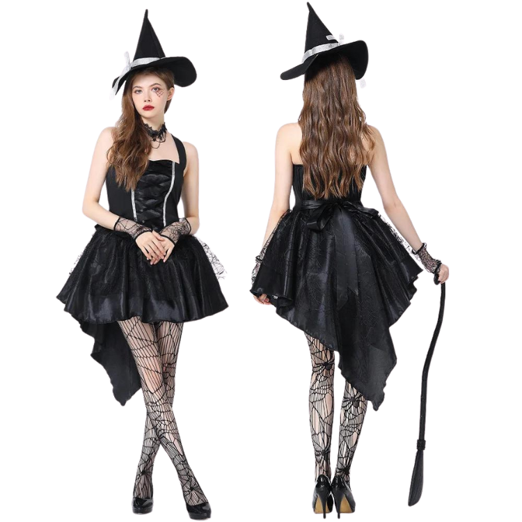 Gothic Lace Up Witch Costume