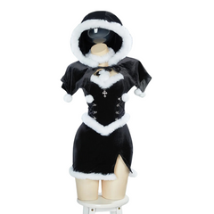 Gothic Witchy Christmas Costume Dress Set