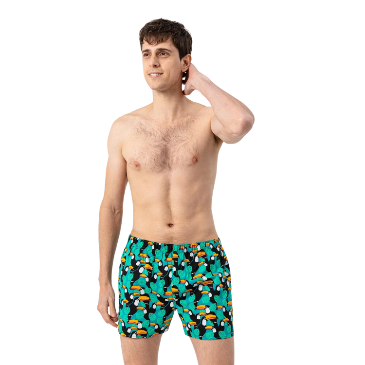 Green Toucan Graphic Boxers