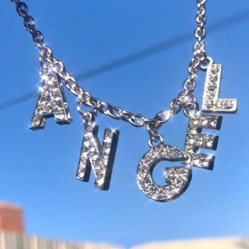 Harajuku-Style Crystal Choker Necklace