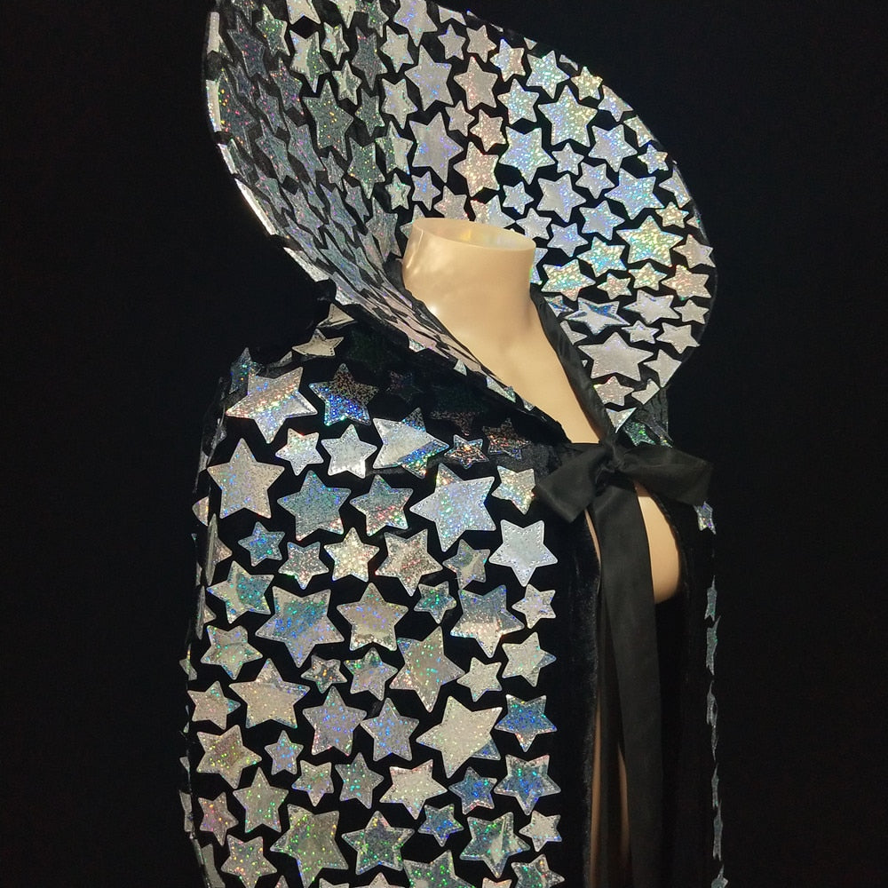 Flamboyant Silver Star Cloak