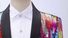 Acid Spectrum Sparkle Night Club Men's Jacket