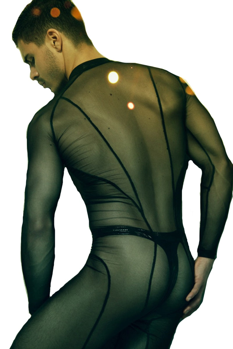 Men's Sheer Bodysuit