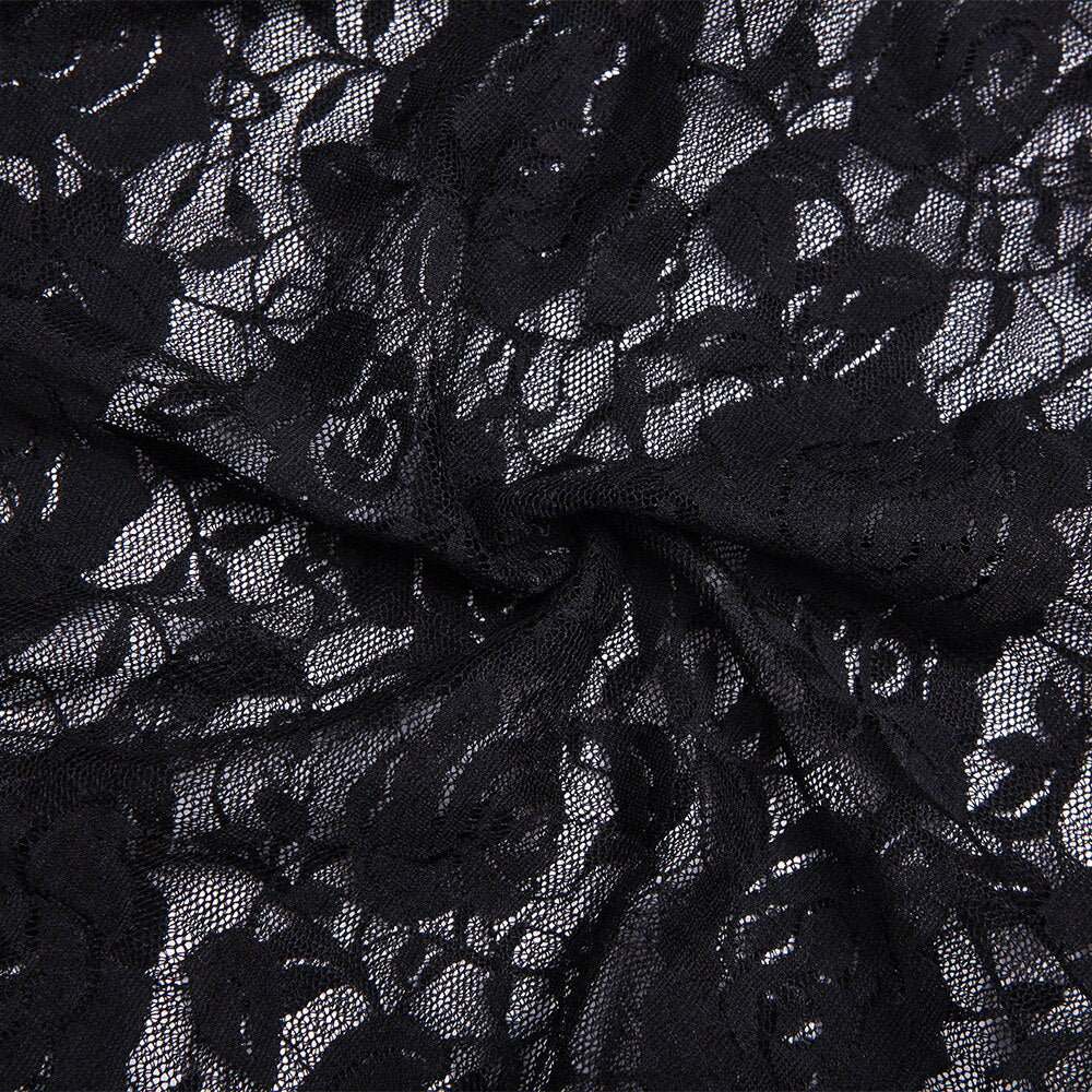 Sexy Lace Rose Tank Tops + Underwear Set