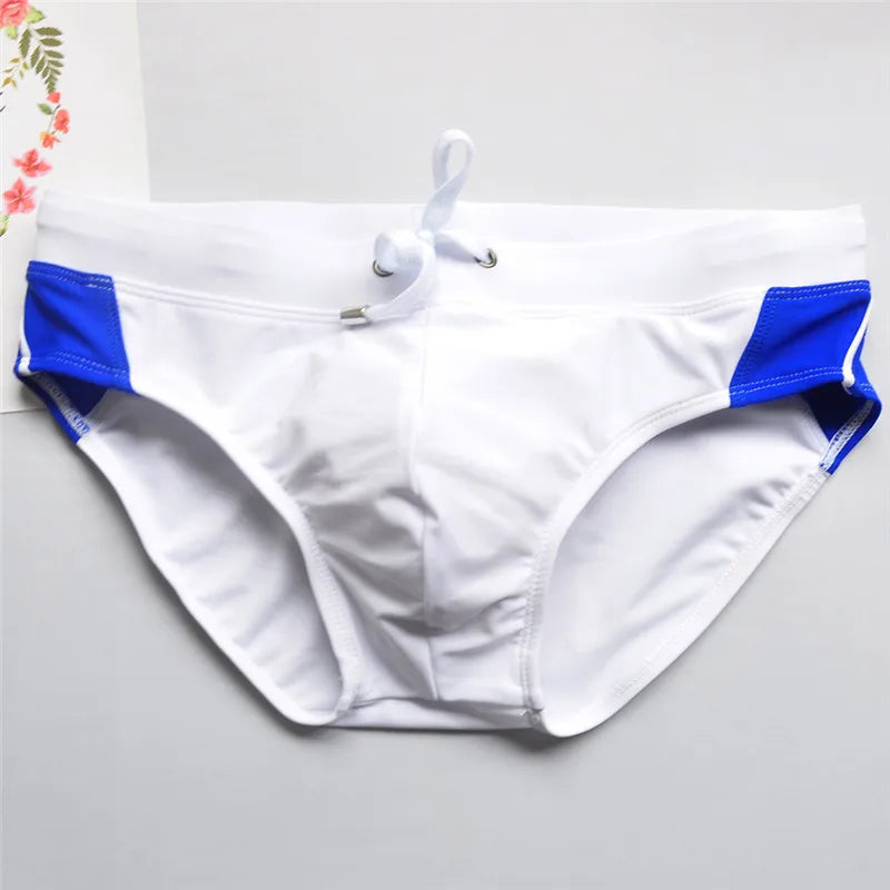 Summer Colorblock Fashion Swim Briefs
