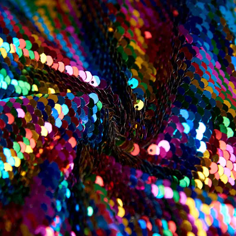 Golden Rainbow Sequins Blazer