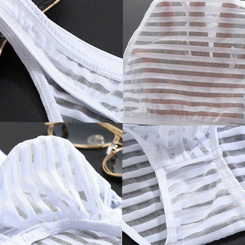 Striped Transparent Briefs