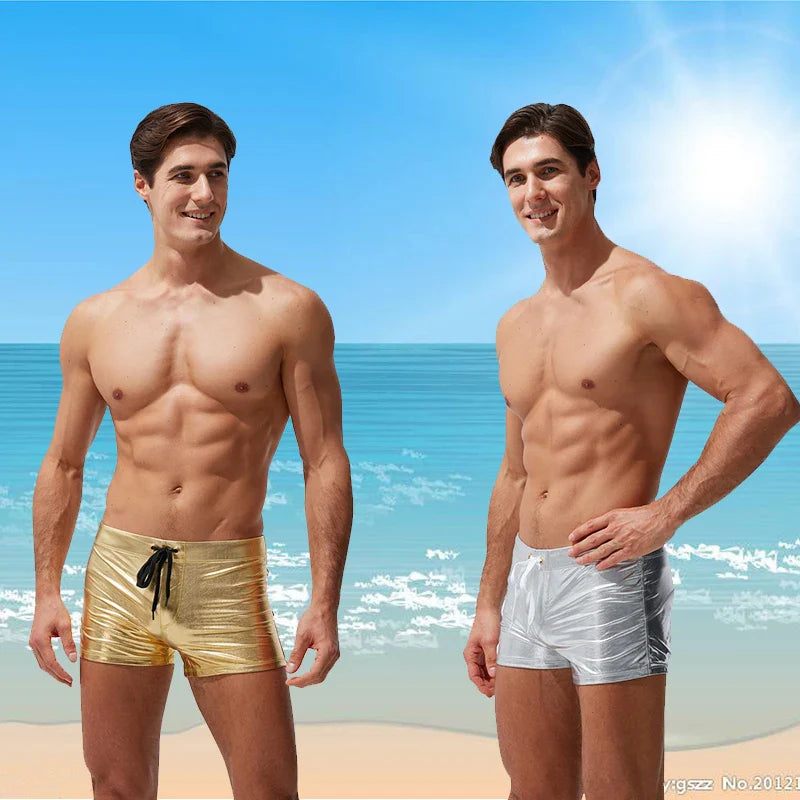 AquaStride Men's Beach Boxer Swim Trunks