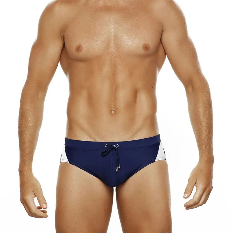 Summer Colorblock Fashion Swim Briefs