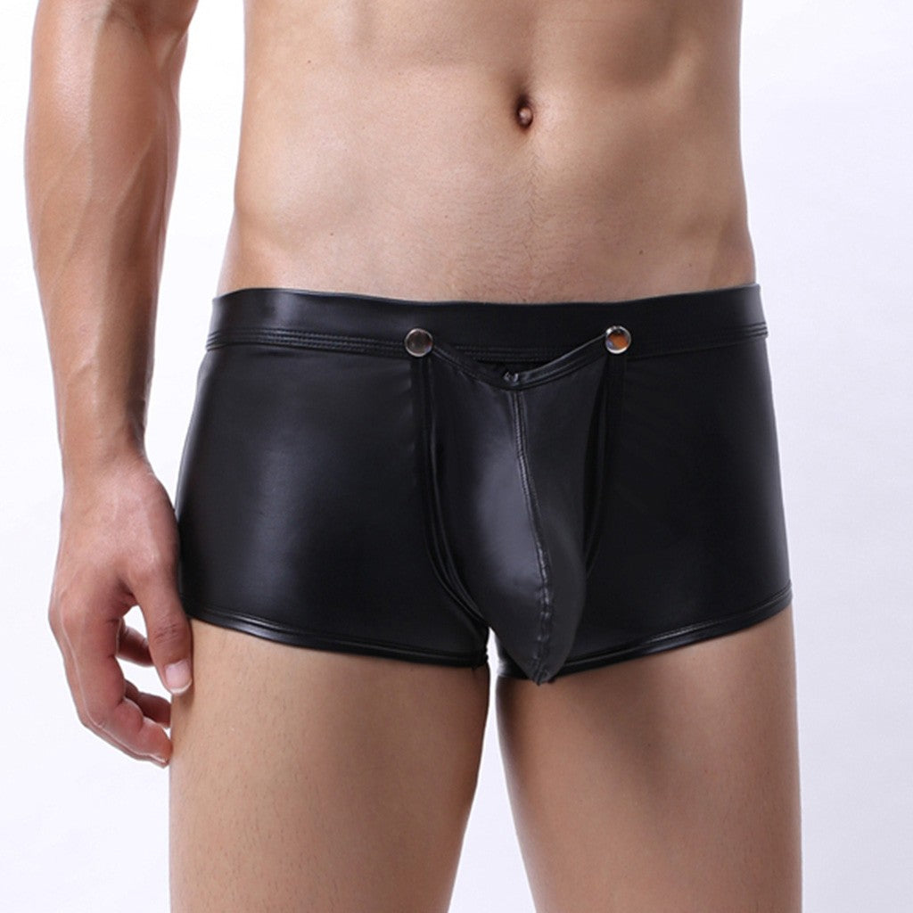 PU Leather Easy Access Boxers