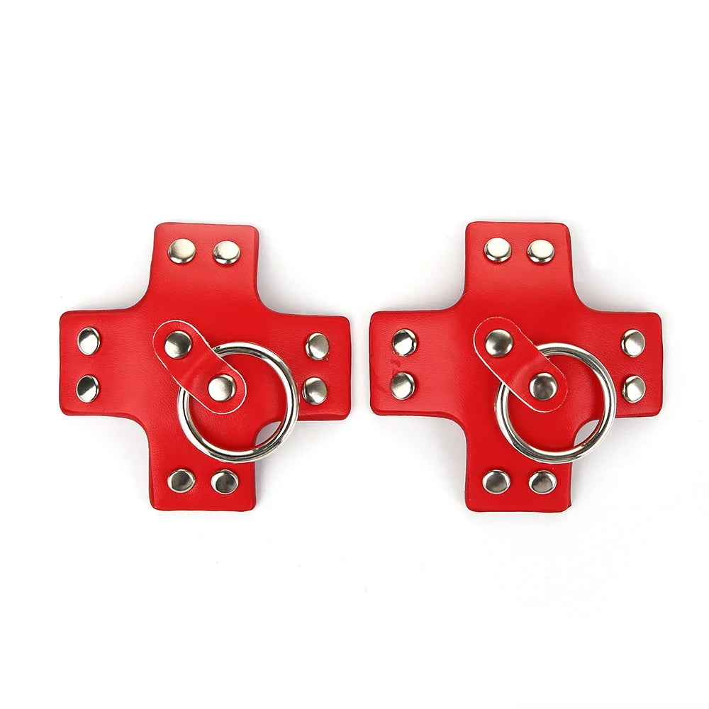 PU Leather Rebel Nipple Pasties