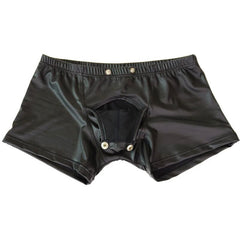 Men's Leather Detachable Boxers