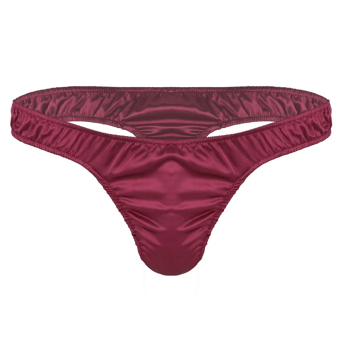 Satin Lace Candy Striper Blue Briefs