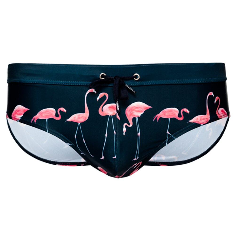 Flamingo Print Swim Briefs