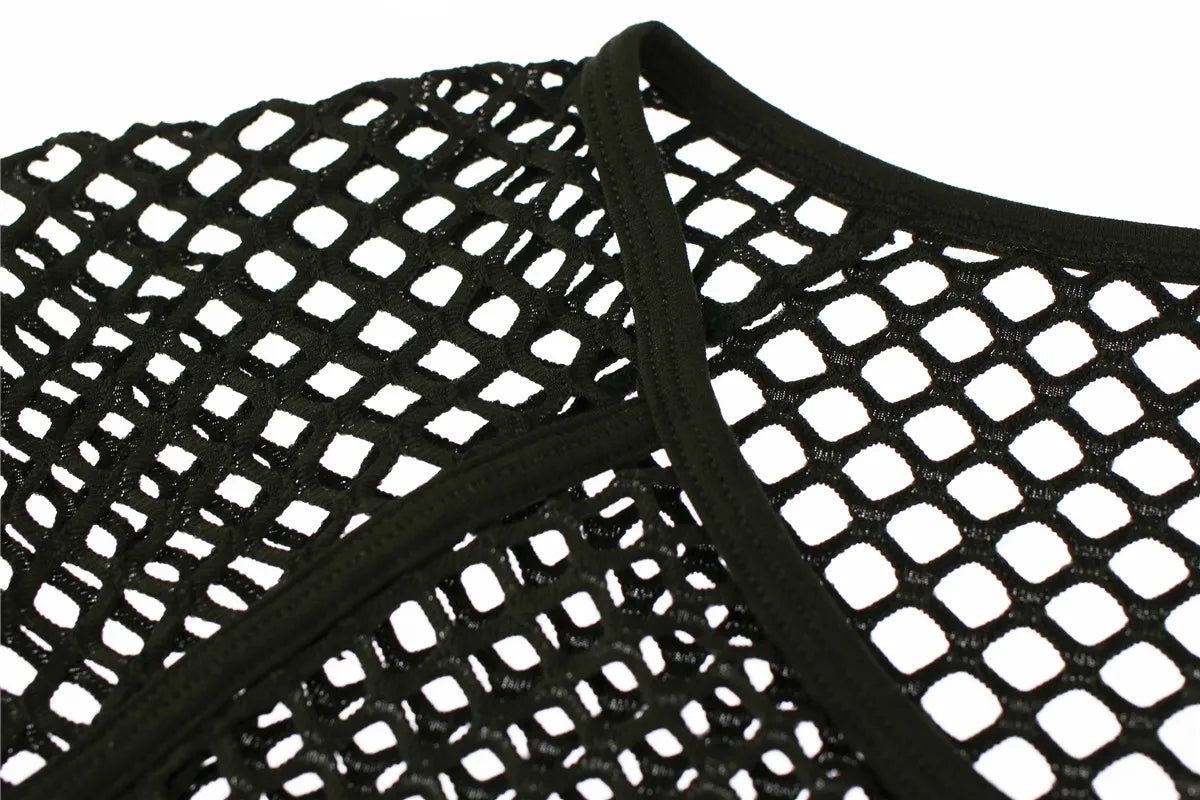 Rave Netted Crop Top