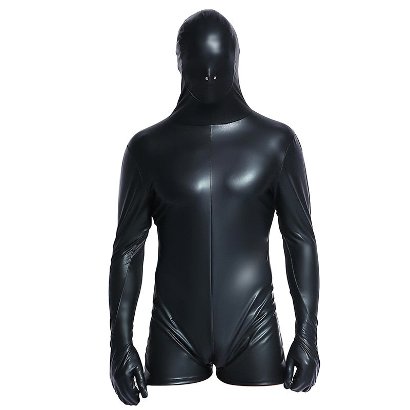 Full PVC Leather Gimp Suit