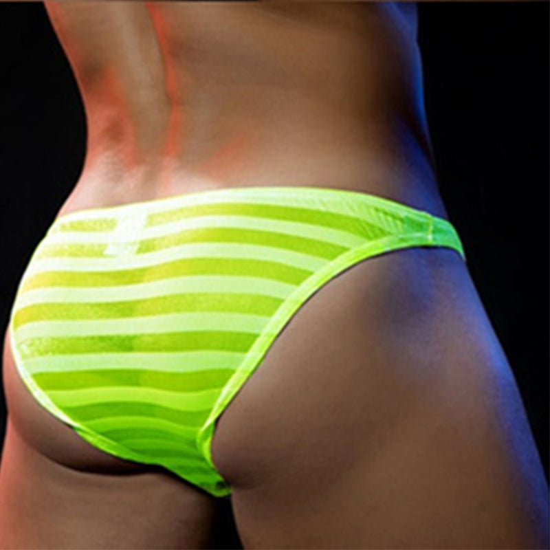 Striped Transparent Briefs