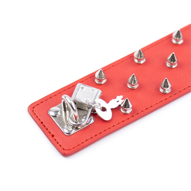 BDSM Studded Collar + Lead