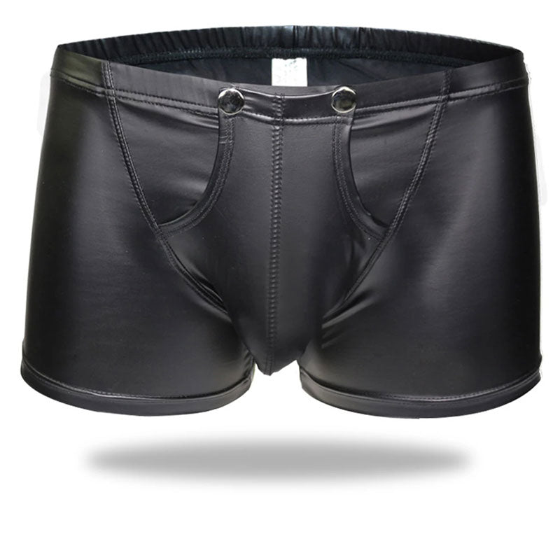 Men's Leather Detachable Boxers