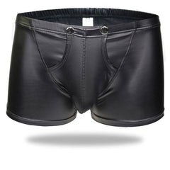 Men's Leather Detachable Boxers