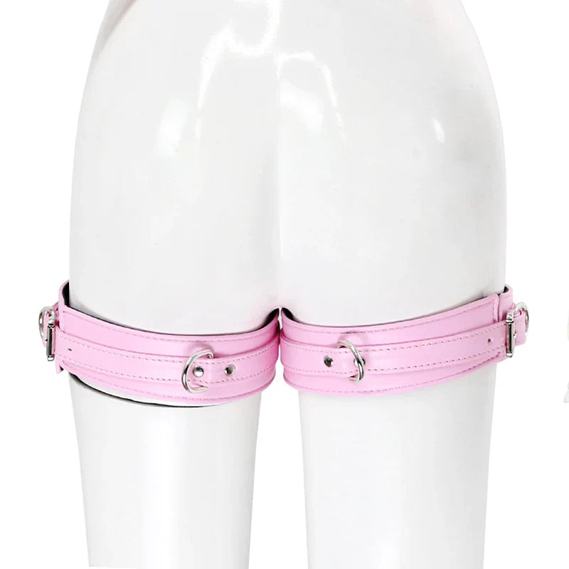 Adjustable PU Leather Erotic Thigh Cuffs