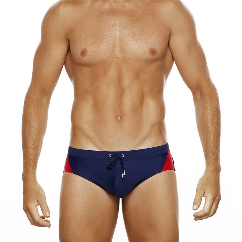 Summer Colorblock Fashion Swim Briefs