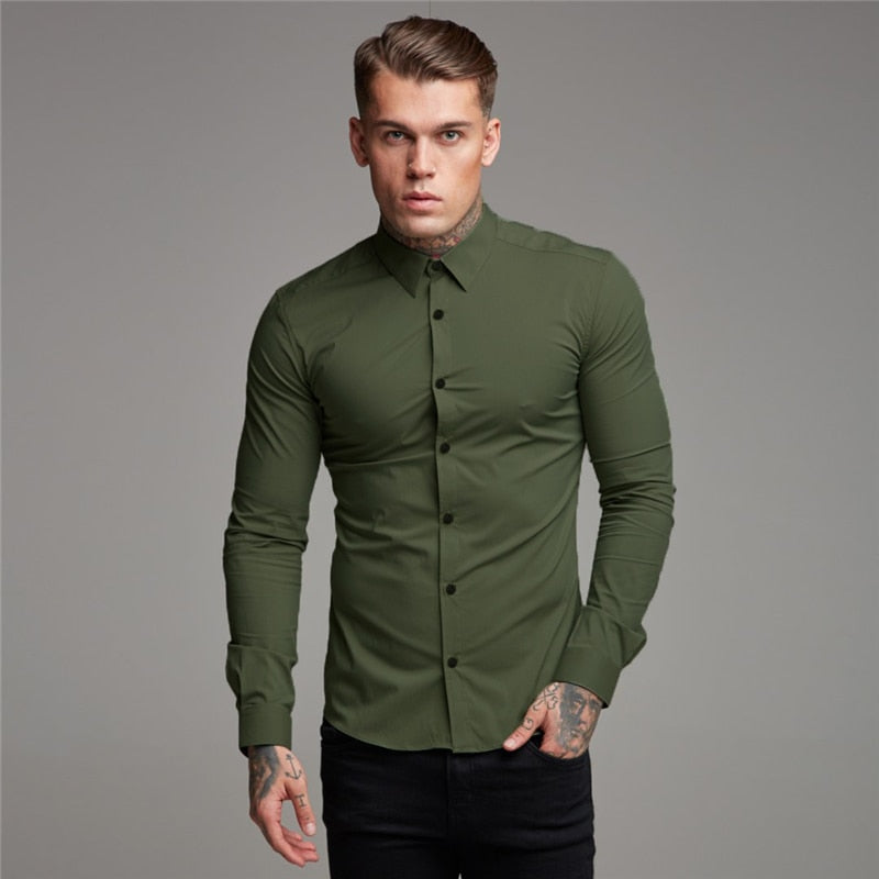 Buff Long Sleeve Tight Shirt