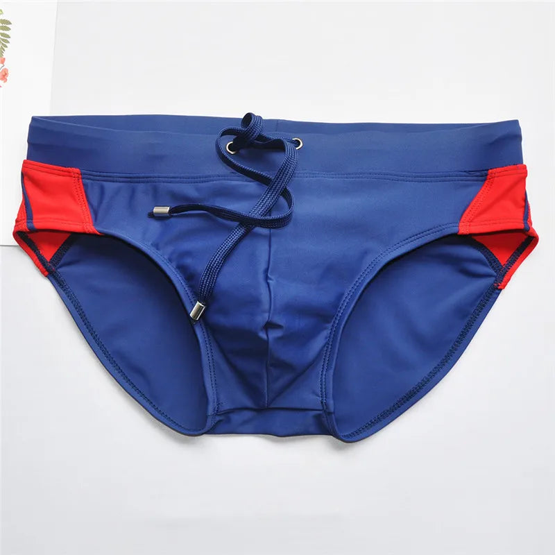 Summer Colorblock Fashion Swim Briefs